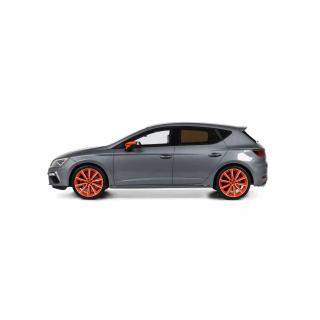 Seat Leon Cupra Performance Pack Monsoon Grey X7R 2018 OttO mobile 1:18 Resinemodell (Türen, Motorhaube... nicht zu öffnen!)